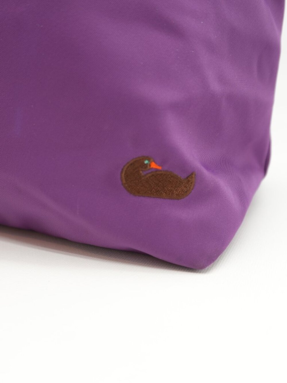 Dooney & Bourke Purple Canvas And Leather Colorful Shoulder Bag Tote - Picture 4 of 16